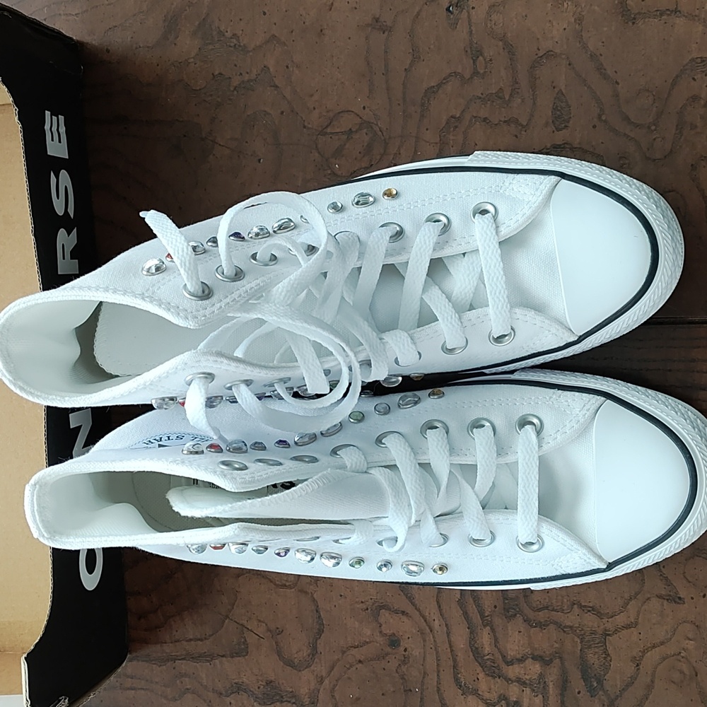 Converse brand New All Star High Top Embellishment Tennis Shoes - Picture 4 of 4
